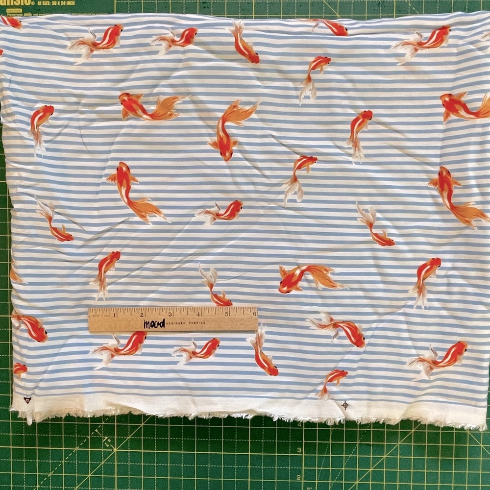 1.75 yd rayon challis apparel fabric